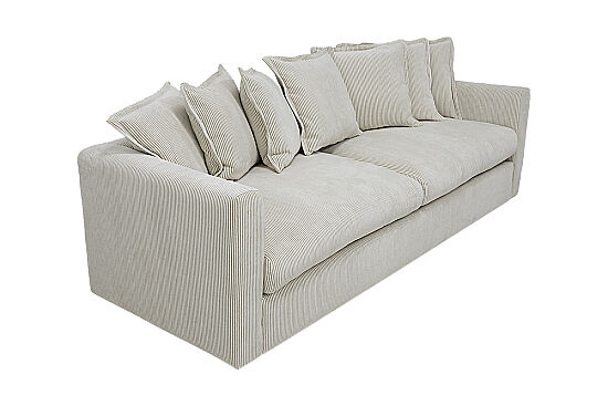 NOİR ÜÇLÜ KOLTUK BEJ-KAHVE 95x255x70cm (ENTO 24459-01) - 3