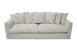 NOİR ÜÇLÜ KOLTUK BEJ-KAHVE 95x255x70cm (ENTO 24459-01) - KERVAN