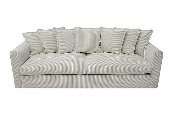 NOİR ÜÇLÜ KOLTUK BEJ-KAHVE 95x255x70cm (ENTO 24459-01) - 1