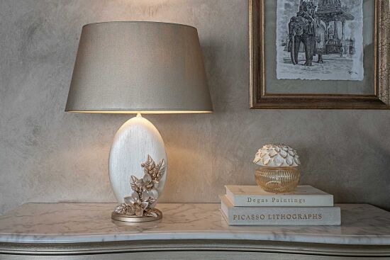 NORA ABAJUR KÜÇÜK 44X57 CM KREM-GOLD - 2