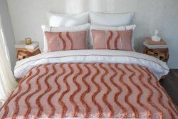 NUNA ŞAL SET 90X250 5 PARÇA KİREMİT - YATAK ŞALI