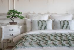 NUNA ŞAL SET 90X250 5 PARÇA YEŞİL - 5