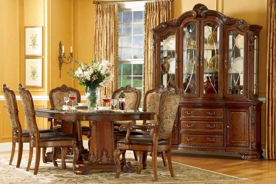 OLD WORLD MASA ACILIR DIKDORTGEN 117x194x(239)-(284)x76cm 43221-2606 - 5