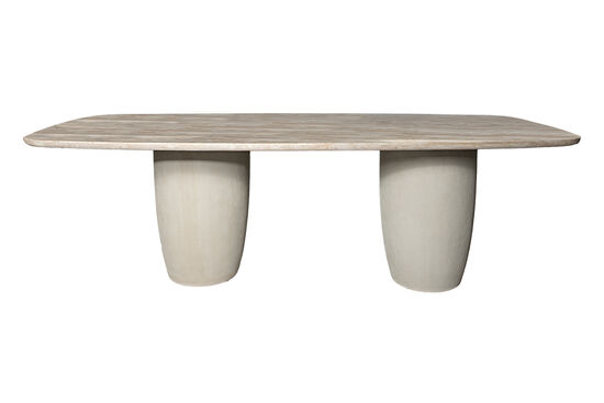 OLİVE YEMEK MASASI BEJ MERMER 110x240x76cm DT239126_BGL - 1