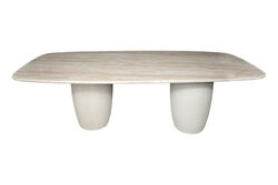 OLİVE YEMEK MASASI BEJ MERMER 110x240x76cm DT239126_BGL - 2
