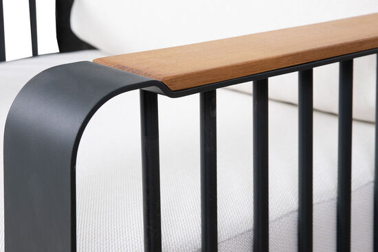 OPUS TEKLI KOLTUK ANTRASIT-KREM 80x202x78cm (OKYANUS) EMBO 101