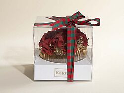 ORTANCALI KOKU ŞİŞESİ BORDO-GOLD 14X10 CM - KERVAN