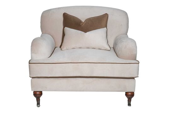 OXFORD TEKLİ KOLTUK KREM 95x100x85cm (LETTO 2604)