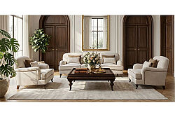 OXFORD TEKLİ KOLTUK KREM 95x100x85cm (LETTO 2604) - 3