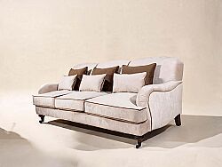 OXFORD ÜÇLÜ KOLTUK KREM 95x235x85cm (LETTO 2604) - 2