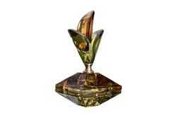 P395.PT YAPRAKLI DEKORATİF AKSESUAR AMBER-YEŞİL 18x10x10 cm - KERVAN