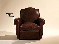 PALERMO TEKLİ KOLTUK DERİ KAHVE 87x84x82cm 1042B-1D B218 - KERVAN