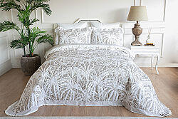 PALEZZE-2 KAPİTONELİ YATAK ÖRTÜSÜ 250X240 CK 3 PRC KREM-KAHVE - HSH-KRVN ORTAK