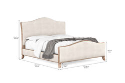 PALİSADE YATAK KREM 211.46x234.70x153.67cm 273146-2940FB-HB-RS - Thumbnail