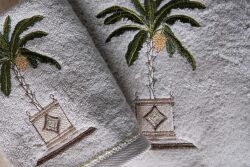 PALM 50X90 CM HAVLU ACIK BEJ - 3