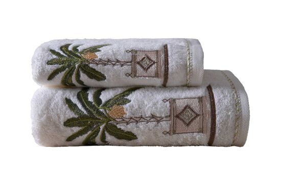 PALM 50X90 CM HAVLU KREM - 5