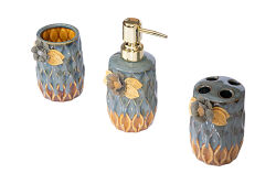 PAPATYALI ZYA1997-3 BANYO SET 3'LÜ (SIVI SABUNLUK-DIS FIRCALIK-PAMUKLUK) - 3