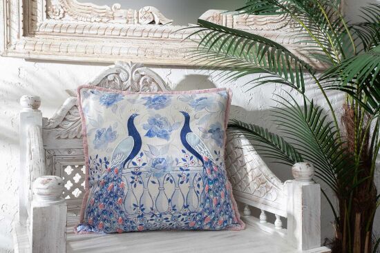 PEACOCK-1 KIRLENT (AC1085) MAVİ 50x50cm - 2