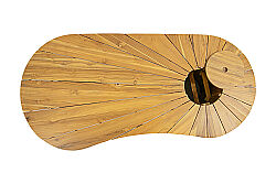 PEANUT OVAL YEMEK MASASI 120x240x75cm - 3