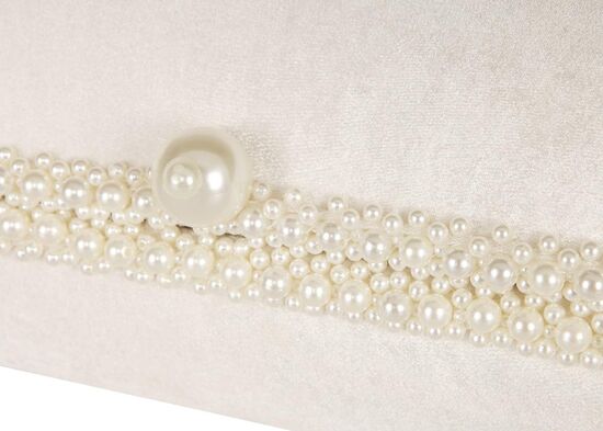 PEARL MUCEVHER KUTUSU KREM 34x16x16,5 cm