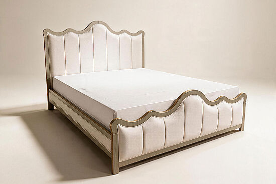 PEARL YATAK+2 KOMODİN KREM 180x200cm (TISAGE) - 3