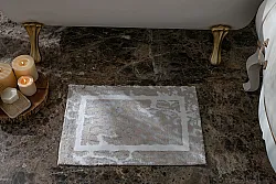 PELO 40X60 PASPAS EKRU-BEJ-SİLVER - 4