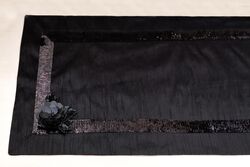 PERONTE RUNNER SIYAH 40x140cm - Thumbnail