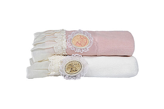 PİANSO 30x50 2 Lİ HAVLU KREM-PUDRA - 1