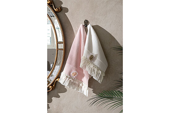 PİANSO 30x50 2 Lİ HAVLU KREM-PUDRA - 5