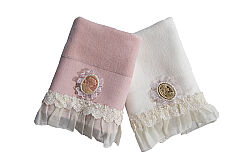 PİANSO 30x50 2 Lİ HAVLU KREM-PUDRA - 3