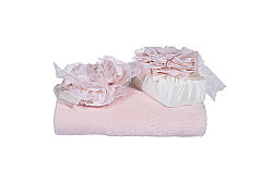 PİNK 2 PRÇ SABUNLU HAVLU SET PUDRA - 2