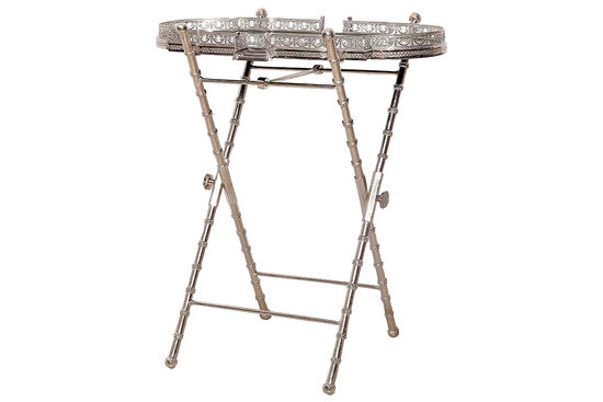PM-18292-NK TEPSILI SEHPA AYNALI GUMUS 86.36x51x111.76cm - 1