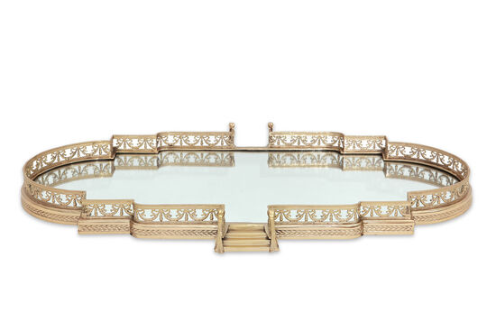PM-20944-GLD AYNALI TEPSI GOLD 86x50x7cm - 1