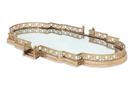 PM-20944-GLD AYNALI TEPSI GOLD 86x50x7cm - 2