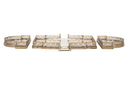PM-20944-L-GLD BUYUK AYNALI TEPSI GOLD 103x51x8cm - KERVAN