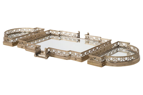 PM-20944-L-GLD BUYUK AYNALI TEPSI GOLD 103x51x8cm - 2