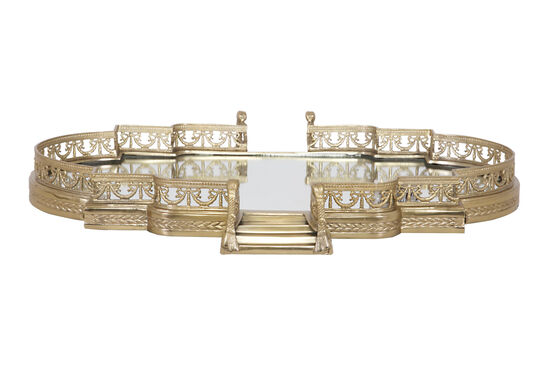 PM-20944-S-GLD AYNALI TEPSI GOLD 55x40x8cm - 1