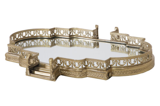 PM-20944-S-GLD AYNALI TEPSI GOLD 55x40x8cm - 2