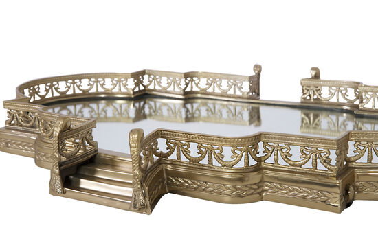 PM-20944-S-GLD AYNALI TEPSI GOLD 55x40x8cm - 3