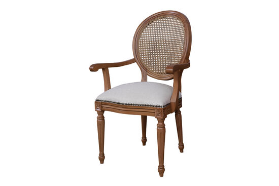 PONTY HAZERANLI KOLLU SANDALYE KREM 55x62x120cm