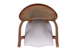 PONTY HAZERANLI KOLLU SANDALYE KREM 55x62x120cm - Thumbnail