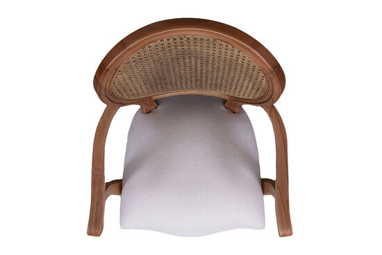PONTY HAZERANLI KOLLU SANDALYE KREM 55x62x120cm