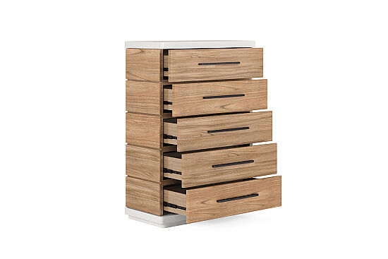 PORTİCO ŞİFONYER 5 ÇEKMECE KAHVE 46x137x96cm 323150-3351 - 5