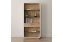 PORTICO VİTRİN CAMLI KREM 41x91x193cm 323401-3351 - 5