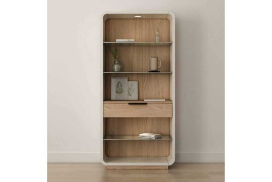 PORTICO VİTRİN CAMLI KREM 41x91x193cm 323401-3351 - 5