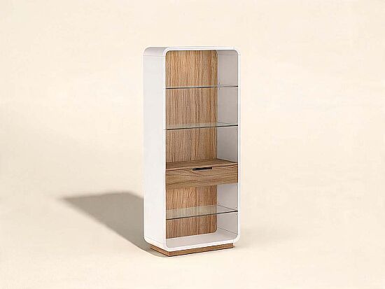 PORTİCO VİTRİN CAMLI KREM 41x91x193cm 323401-3351 - 1