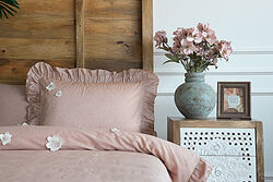 LINDA - PREMİUM NEVRESİM TAKIMI 160X220 TK 4 PRC KİREMİT