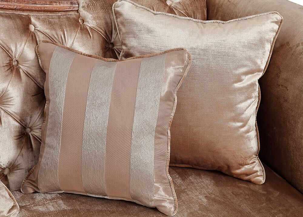 QUEEN DORTLU KOLTUK KAPITONELI BEJ (ROYEN) 96x290x90cm Kervan Mobilya