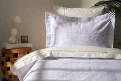 RASHA PİKE-YATAK ÖRTÜSÜ 170x240 2 PRC BEYAZ - KERVAN