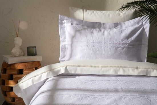 RASHA PİKE-YATAK ÖRTÜSÜ 170x240 2 PRC BEYAZ - 1